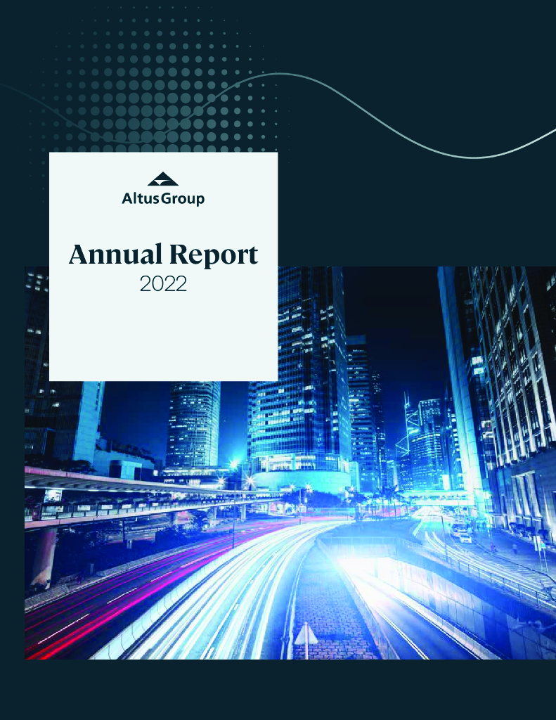 Altus Group（AIF）2022财年年度报告（英文版）