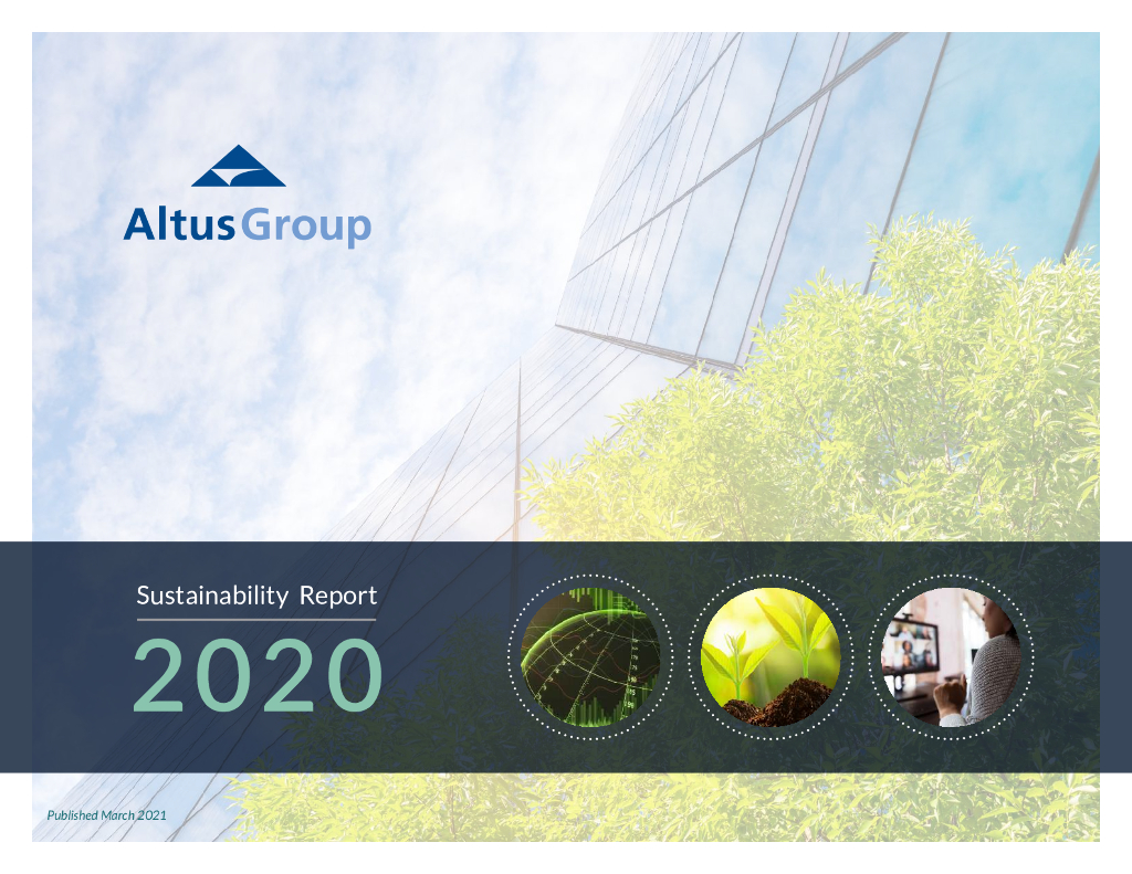 Altus Group（AIF）2020年可持续发展报告（英文版）