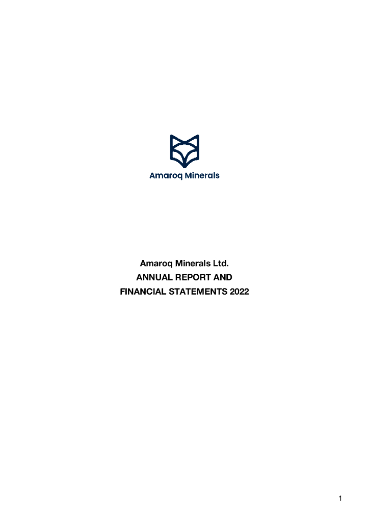 Amaroq Minerals Ltd.（AMRQ）2022财年年度报告（英文版）