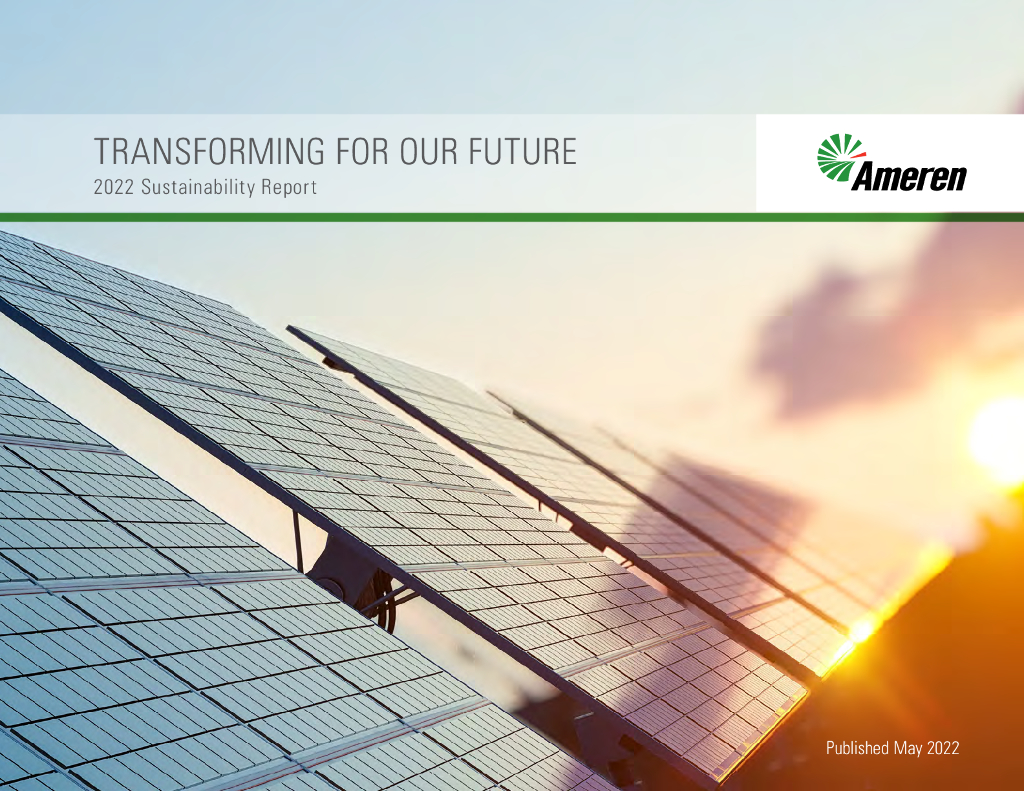 Ameren Corporation（AEE）2022年可持续发展报告（英文版）