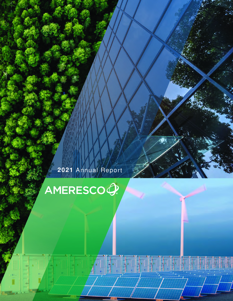 Ameresco Inc.（AMRC）2021财年年度报告（英文版）