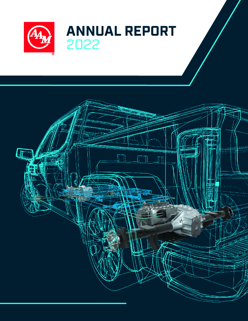 American Axle & Manufacturing Holdings Inc.（AXL）2022财年年度报告（英文版）
