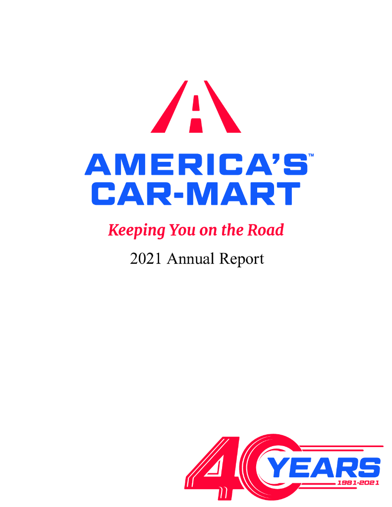America's Car-Mart Inc.（CRMT）2021财年年度报告（英文版）