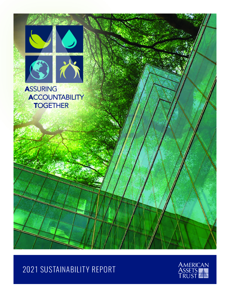 American Assets Trust（AAT）2021年可持续发展报告（英文版）