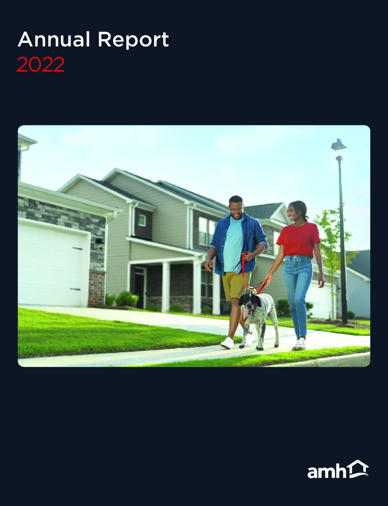 American Homes 4 Rent（AMH）2022财年年度报告（英文版）
