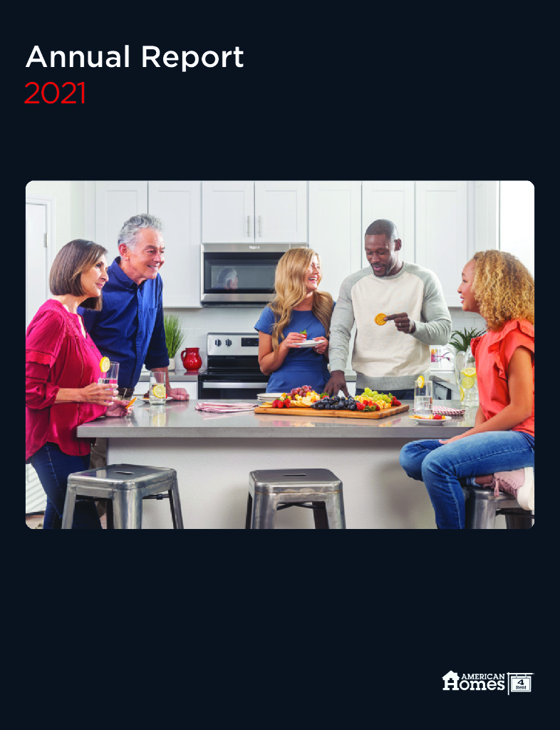 American Homes 4 Rent（AMH）2021财年年度报告（英文版）