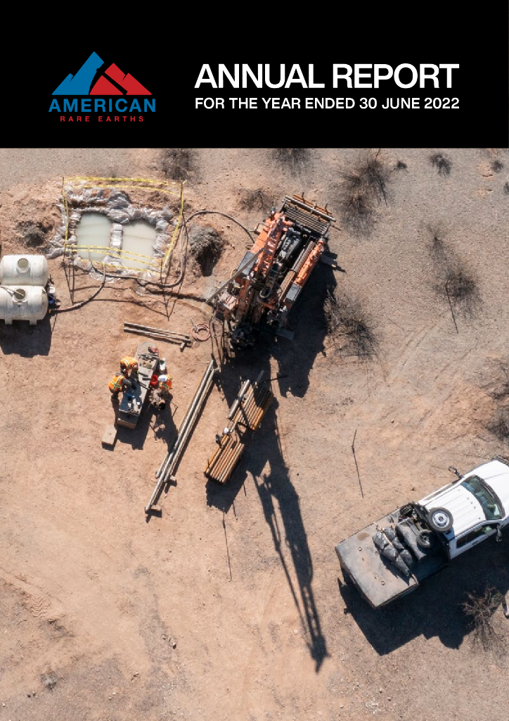 American Rare Earths（ARR）2022财年年度报告（英文版）
