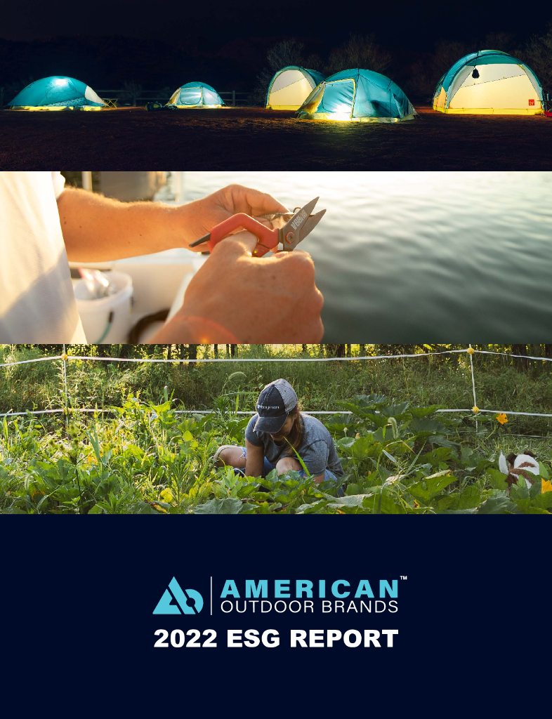 American Outdoor Brands, Inc.（AOUT）2022年ESG报告（英文版）