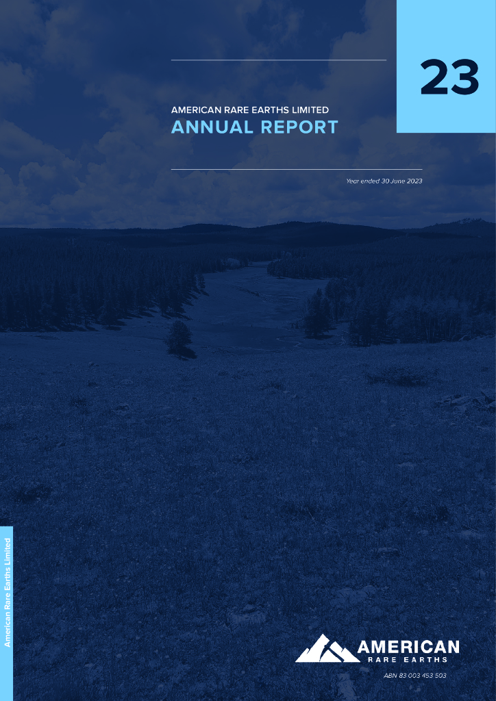 American Rare Earths（ARR）2023财年年度报告（英文版）