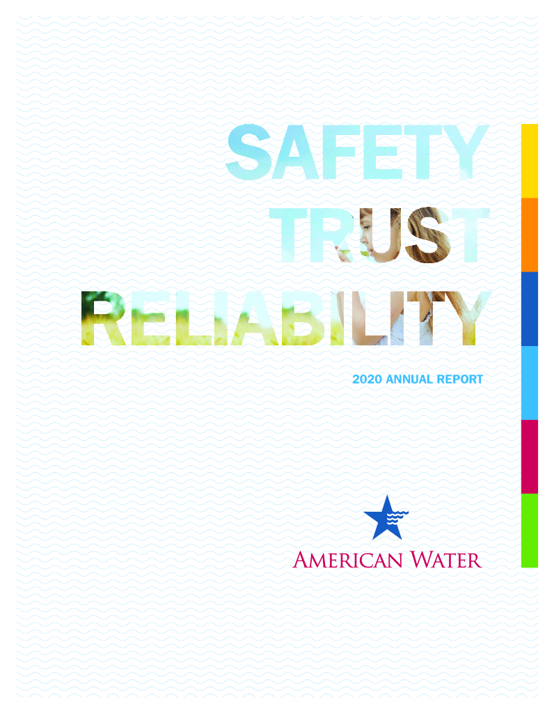 American Water Works Company Inc.（AWK）2020财年年度报告（英文版）