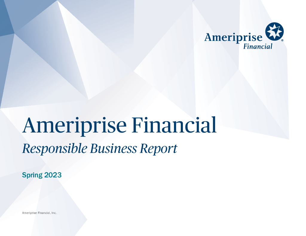 Ameriprise Financial Inc.（AMP）2023年责任商业报告（英文版）