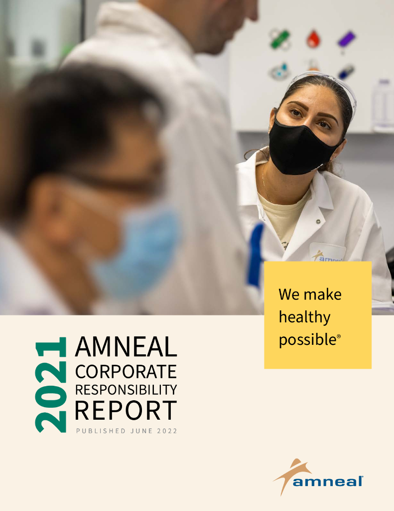 Amneal Pharmaceuticals, Inc.（AMRX）2021年社会责任报告（英文版）