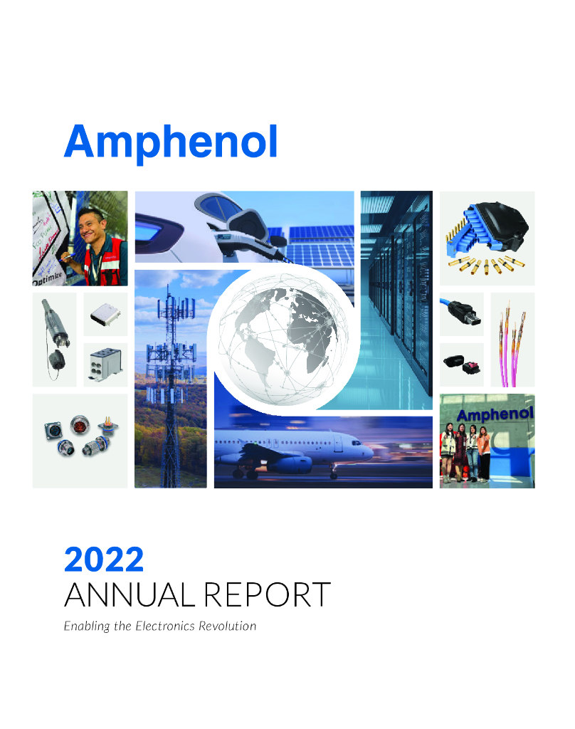Amphenol Corporation（APH）2022财年年度报告（英文版）