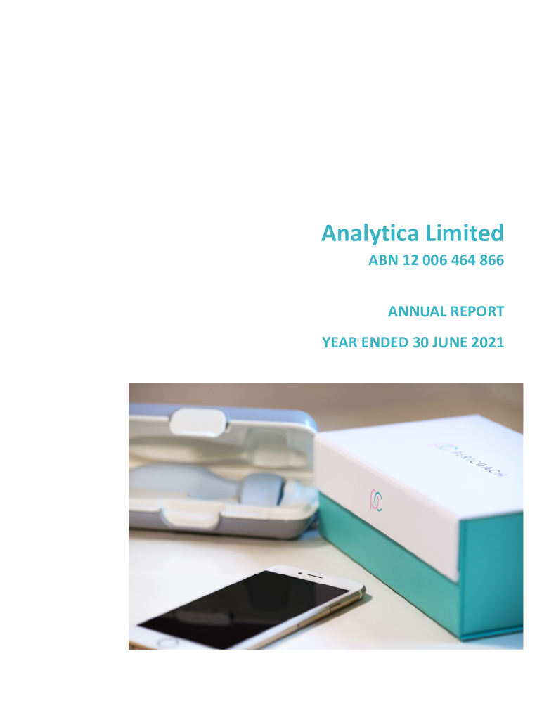 Analytica Limited（ALT）2021财年年度报告（英文版）