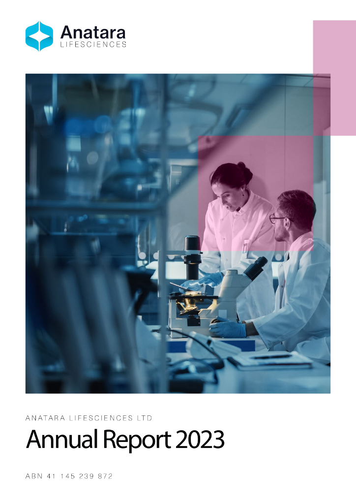 Anatara Lifesciences Limited（ANR）2023财年年度报告（英文版）