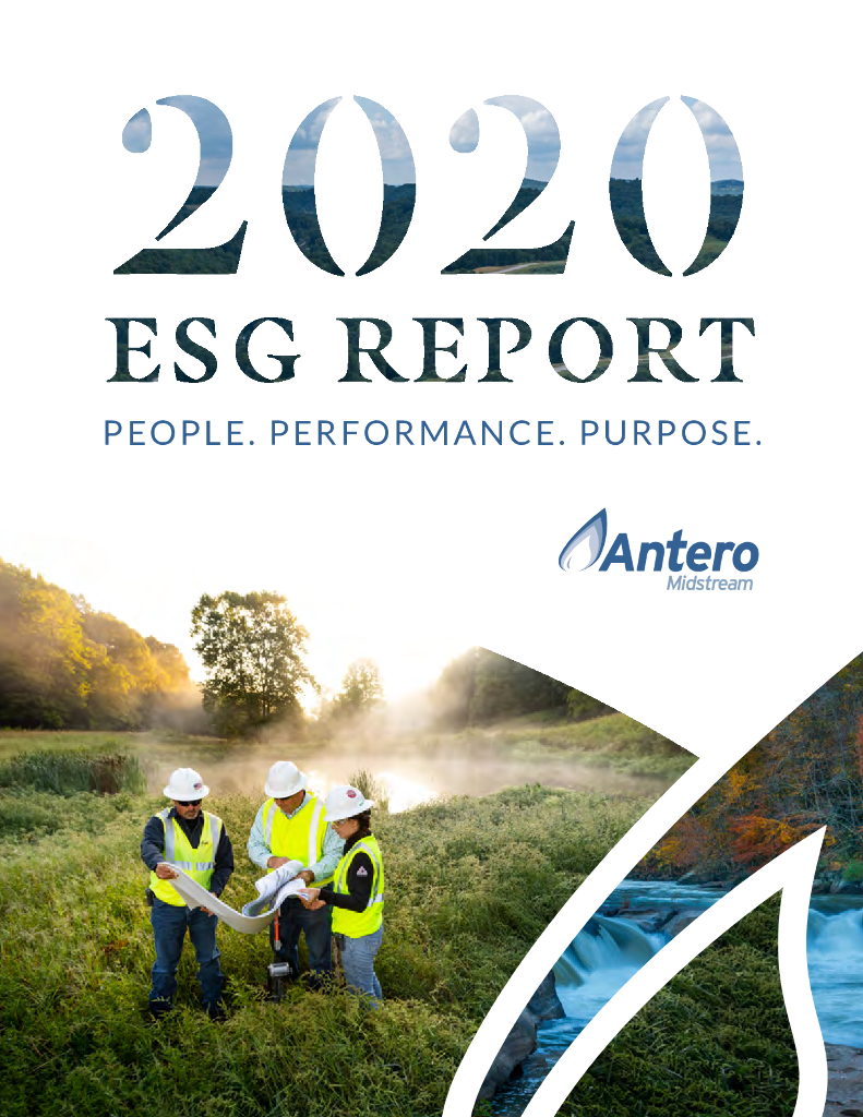 Antero Midstream Partners LP（AM）2020年ESG报告（英文版）