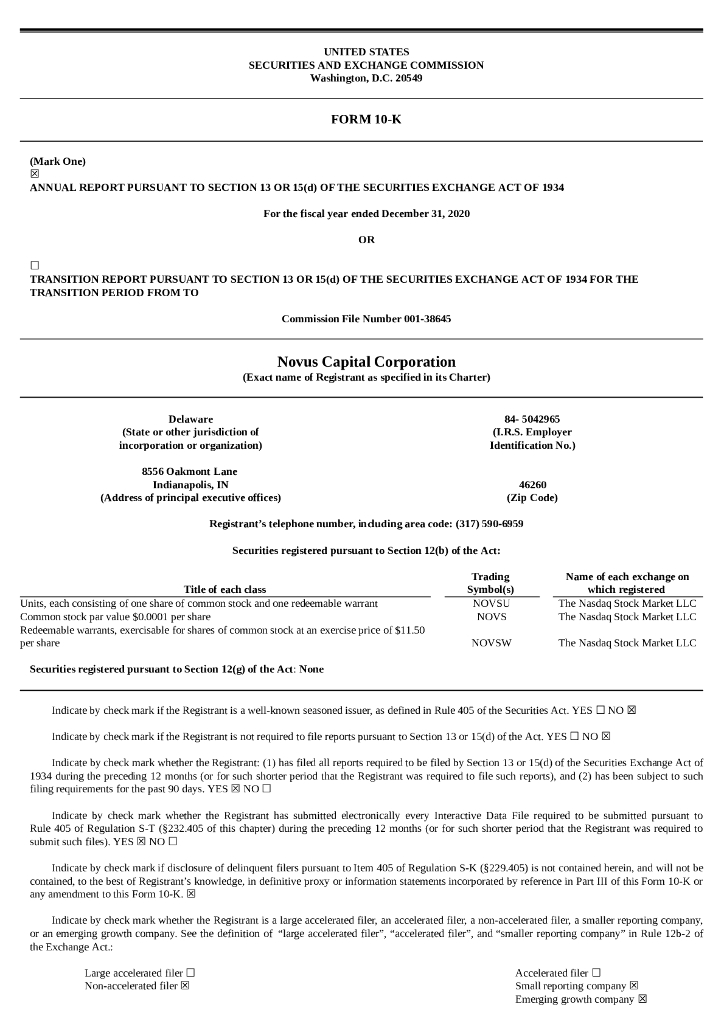 AppHarvest, Inc.（APPH）2020财年年度报告（英文版）