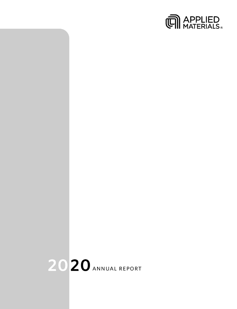 Applied Materials Inc.（AMAT）2020财年年度报告（英文版）