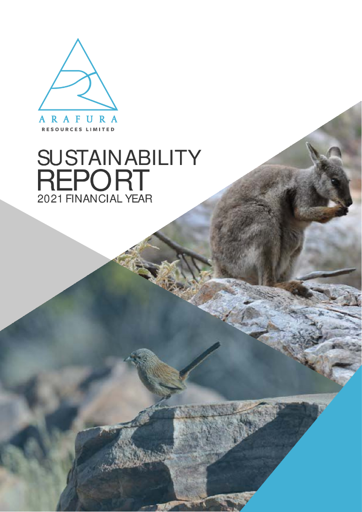 Arafura Resources（ARU）2021年可持续发展报告（英文版）