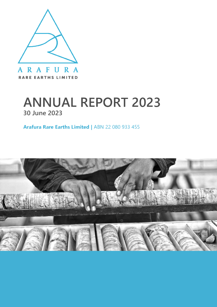 Arafura Resources（ARU）2023财年年度报告（英文版）