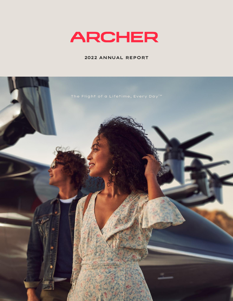 Archer Aviation Inc.（ACHR）2022财年年度报告（英文版）