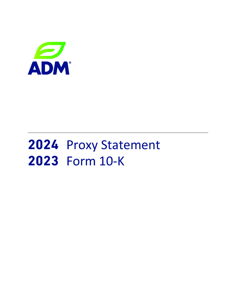 Archer Daniels Midland Company（ADM）2023财年年度报告（英文版）