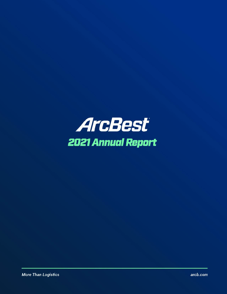 ArcBest（ARCB）2021财年年度报告（英文版）