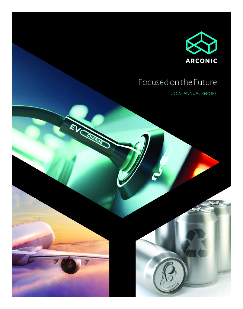 Arconic Inc.（ARNC）2022财年年度报告（英文版）
