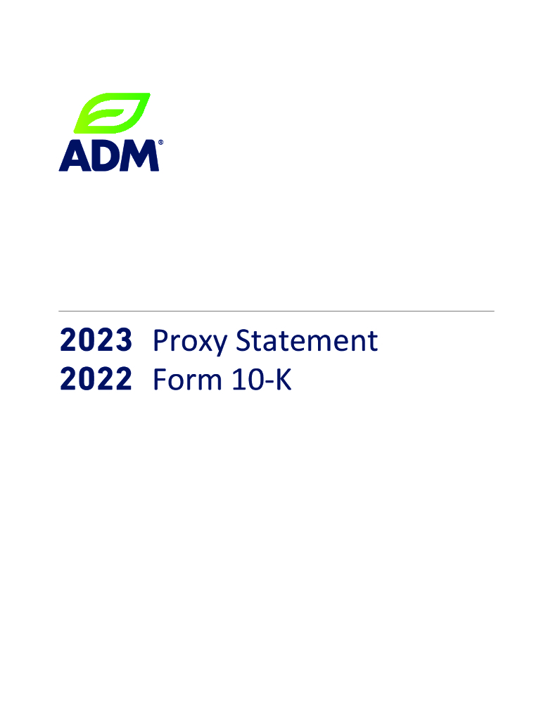 Archer Daniels Midland Company（ADM）2022财年年度报告（英文版）