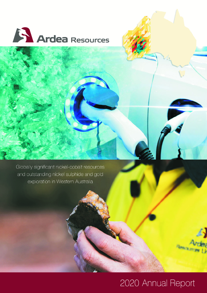 Ardea Resources Limited（ARL）2020财年年度报告（英文版）
