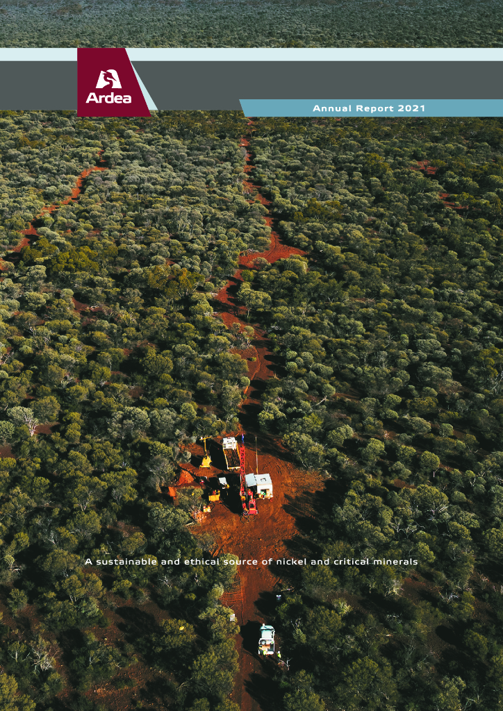 Ardea Resources Limited（ARL）2021财年年度报告（英文版）