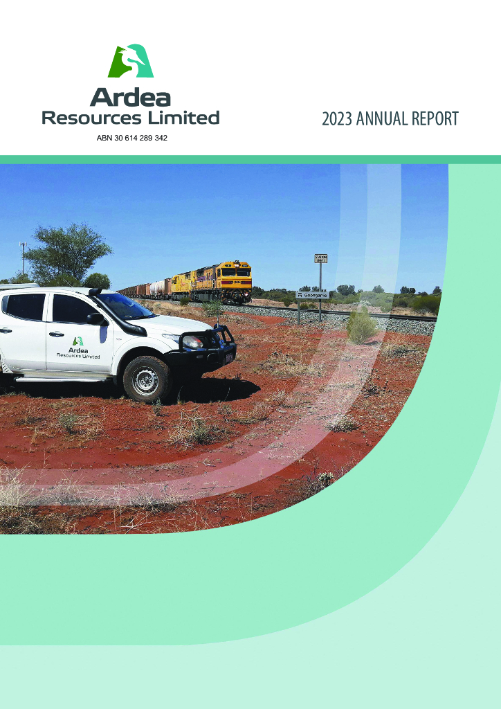 Ardea Resources Limited（ARL）2023财年年度报告（英文版）