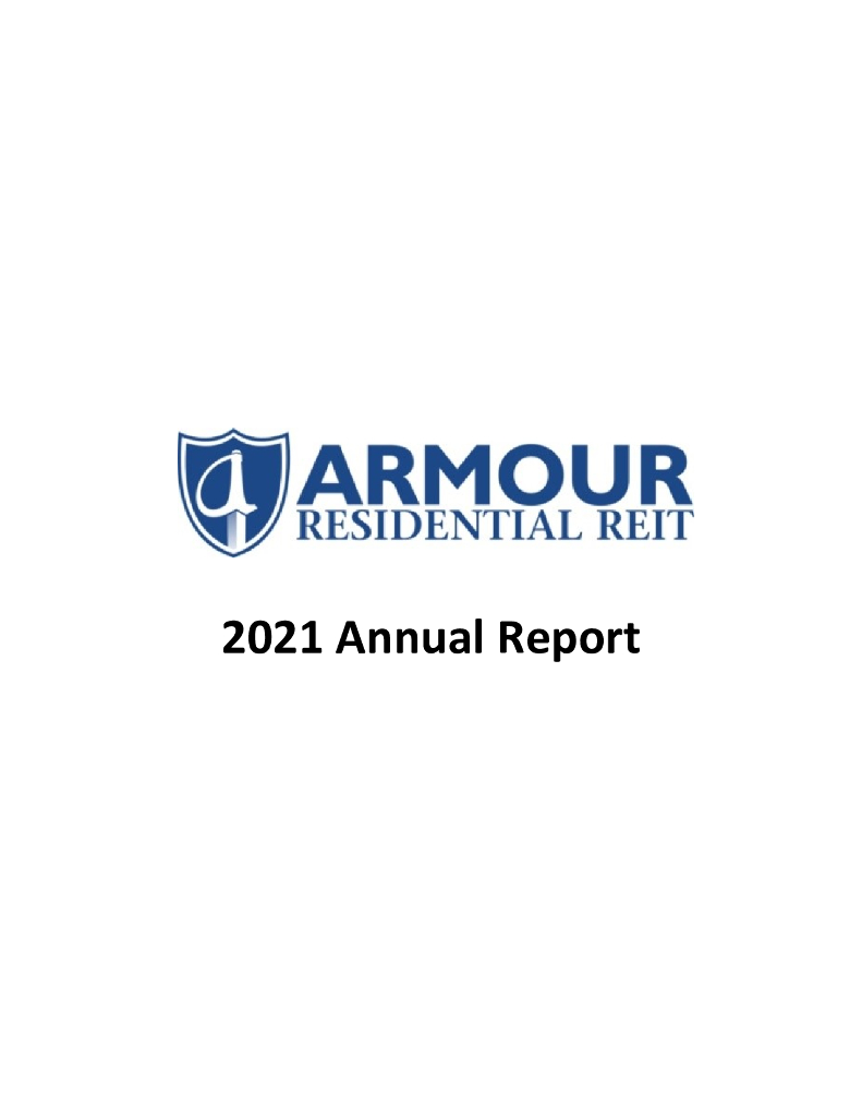 ARMOUR Residential REIT, Inc.（ARR）2021财年年度报告（英文版）