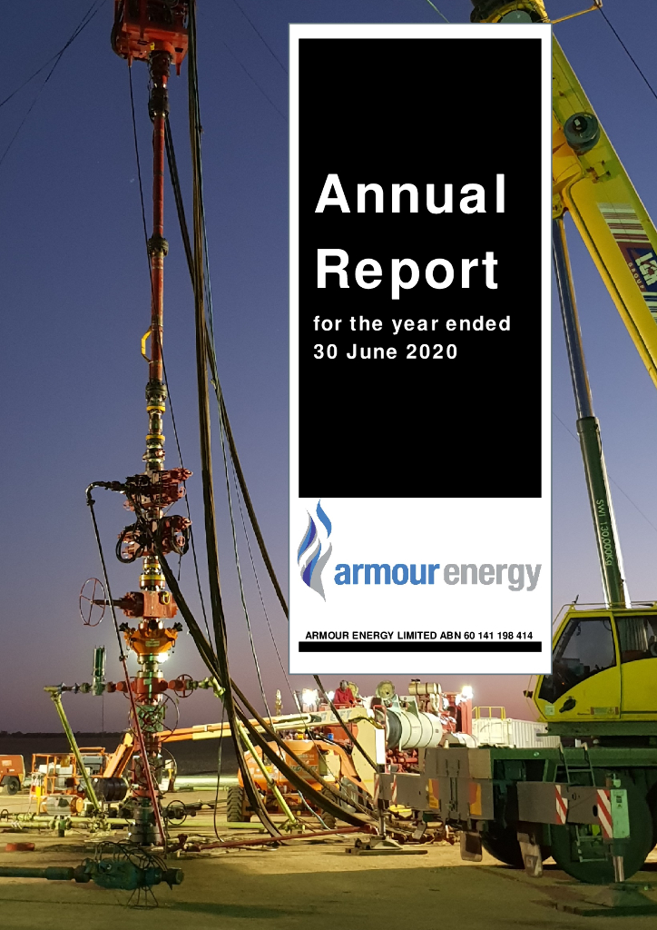 Armour Energy Limited（AJQ）2020财年年度报告（英文版）