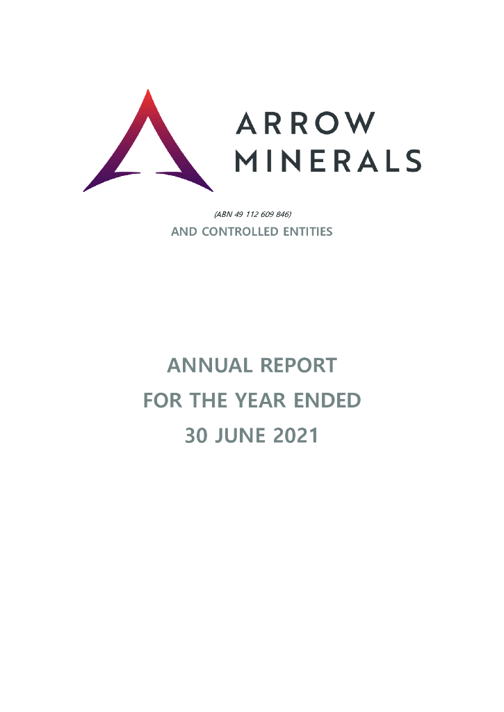 Arrow Minerals Limited（AMD）2021财年年度报告（英文版）