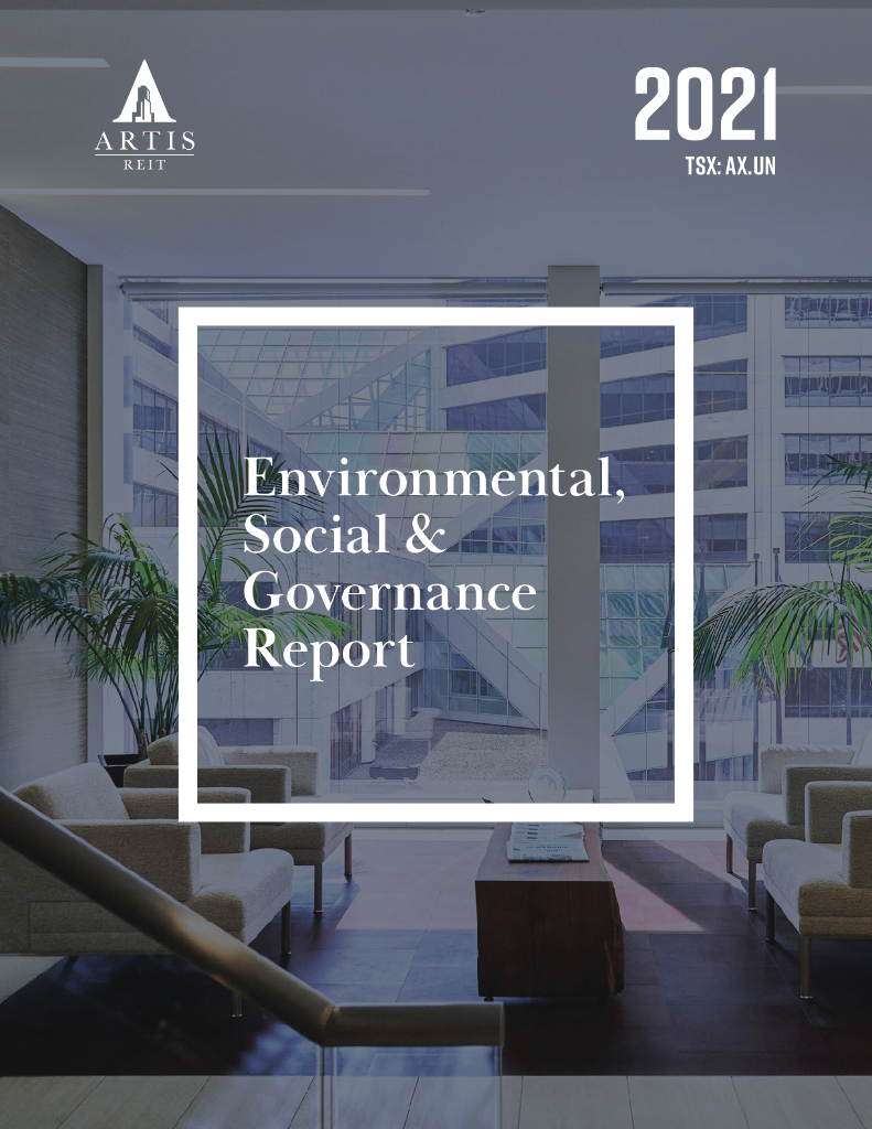 Artis Real Estate Investment Trust（AX.UN）2021年ESG报告（英文版）