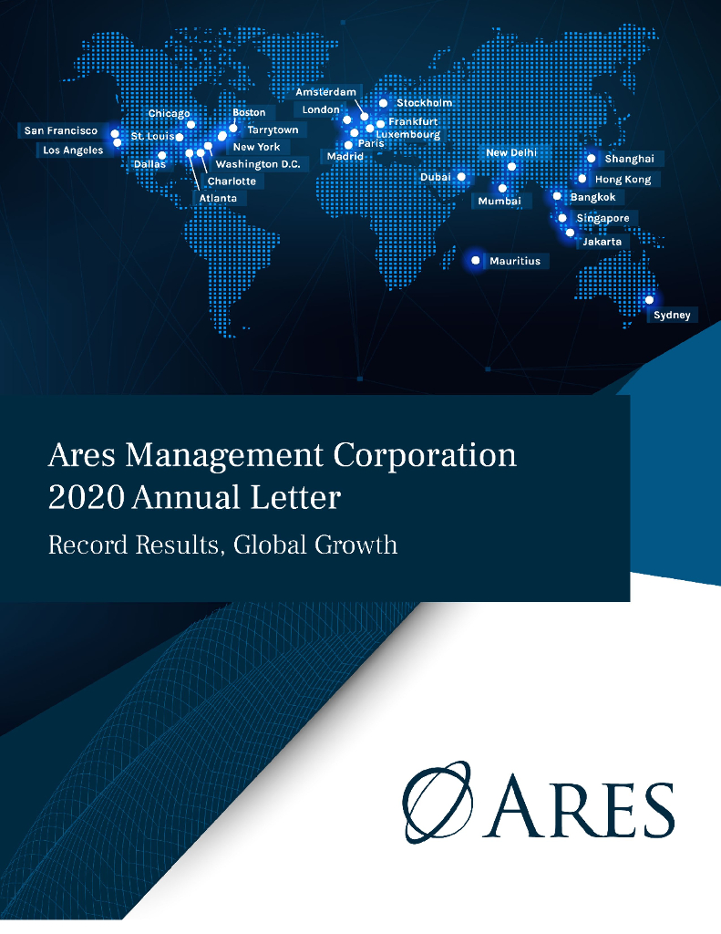 Ares Management Corporation（ARES）2020财年年度报告（英文版）
