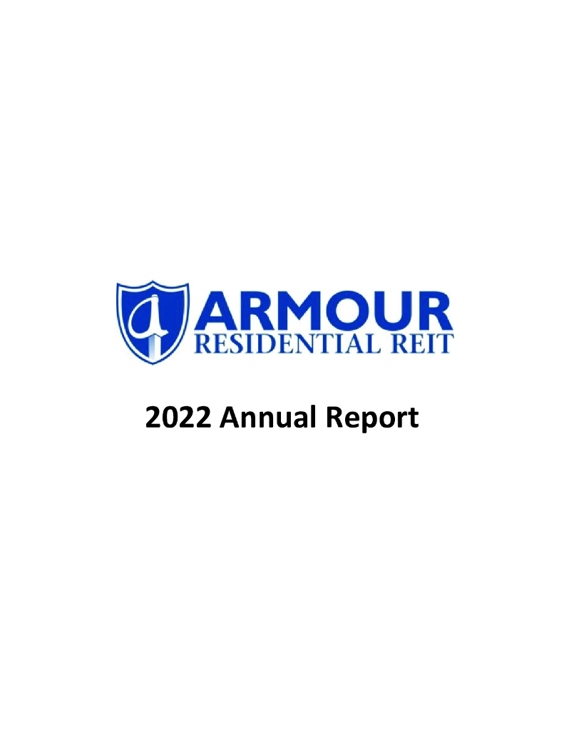 ARMOUR Residential REIT, Inc.（ARR）2022财年年度报告（英文版）