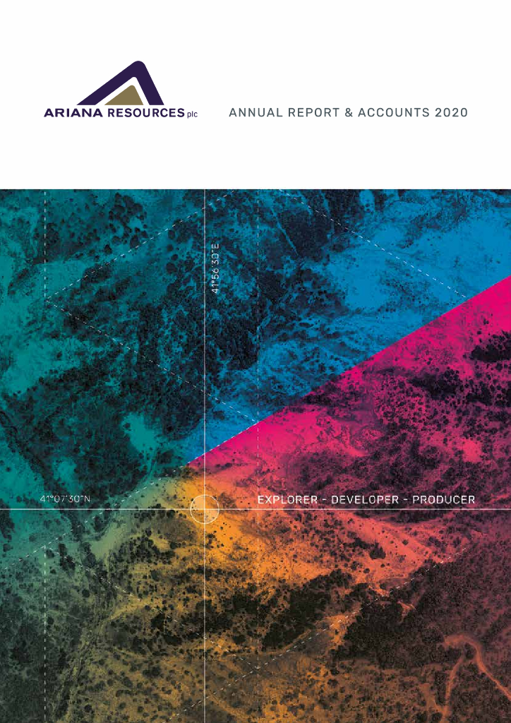 Ariana Resources Plc（AAU）2020财年年度报告（英文版）