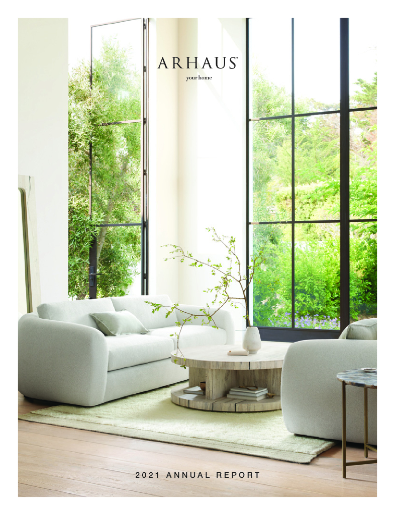 Arhaus, Inc.（ARHS）2021财年年度报告（英文版）