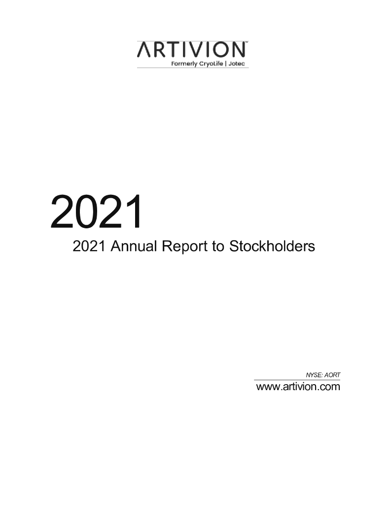 Artivion, Inc.（AORT）2021财年年度报告（英文版）