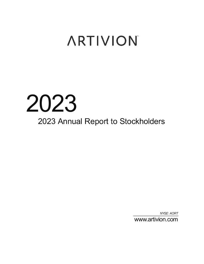 Artivion, Inc.（AORT）2023财年年度报告（英文版）