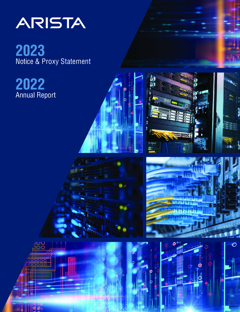 Arista Networks Inc（ANET）2022财年年度报告（英文版）