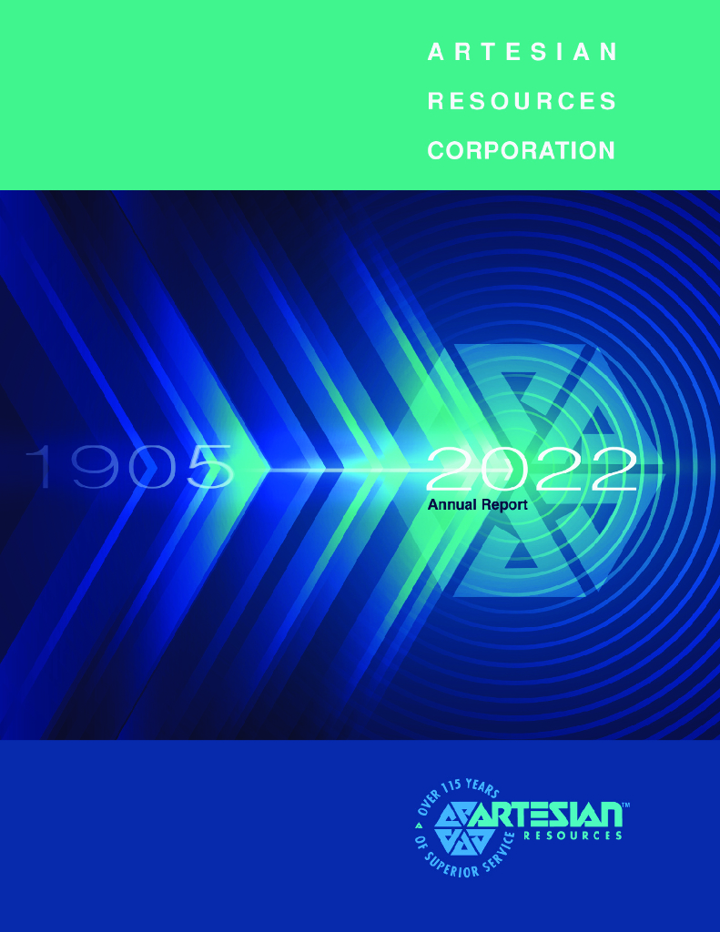 Artesian Resources Corporation（ARTNA）2022财年年度报告（英文版）