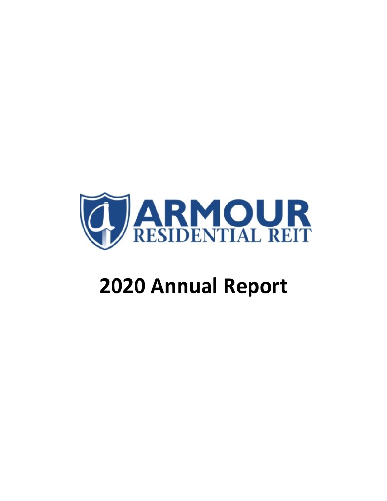 ARMOUR Residential REIT, Inc.（ARR）2020财年年度报告（英文版）