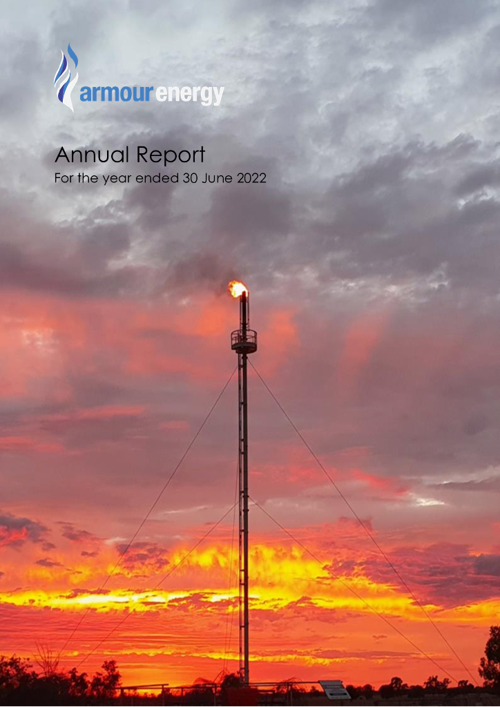 Armour Energy Limited（AJQ）2022财年年度报告（英文版）