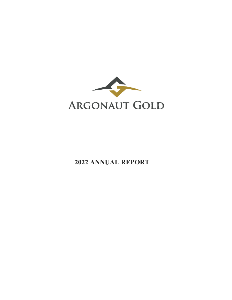 Argonaut Gold Inc.（AR）2022财年年度报告（英文版）