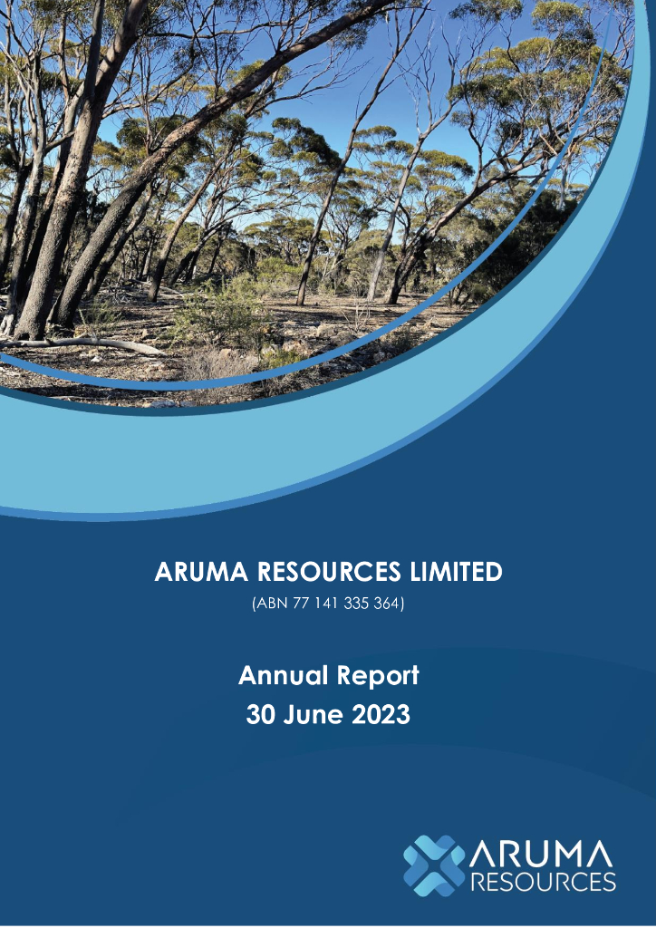 Aruma Resources Limited（AAJ）2023财年年度报告（英文版）
