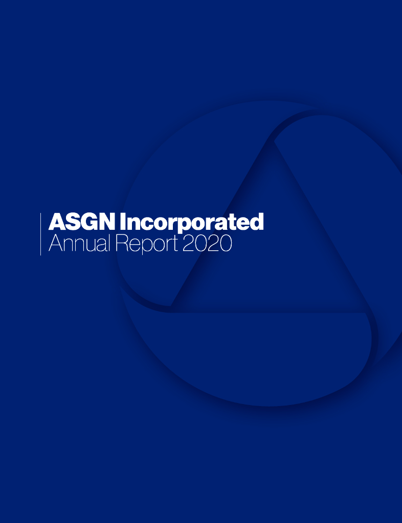 ASGN Incorporated（ASGN）2020财年年度报告（英文版）