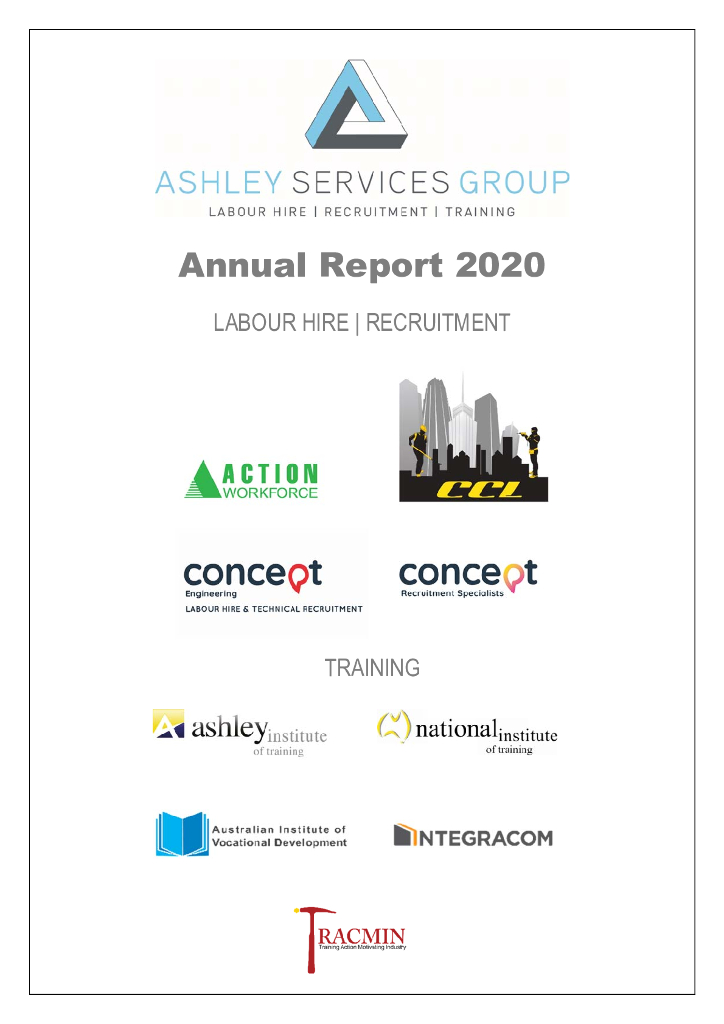 Ashley Services Group（ASH）2020财年年度报告（英文版）
